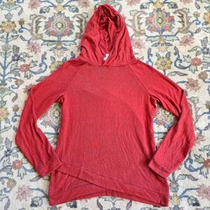 R+R Pink Tulip Hem Hoodie Junior's L